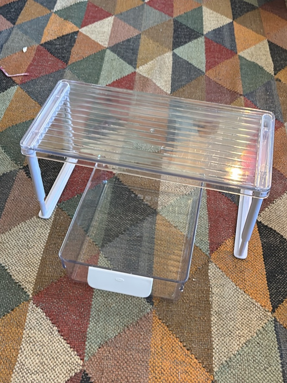 OXO Adjustable Fridge Organizer & Bin Clear